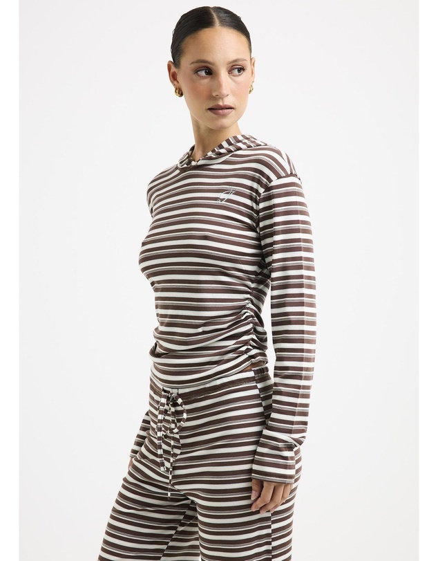 Insight - Axelle Stripe Hooded Top