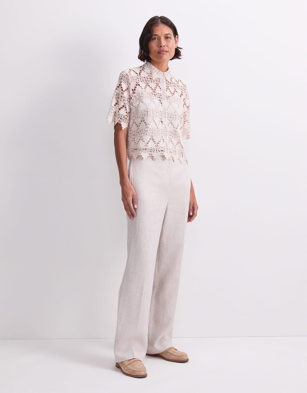 Sportscraft - Ariana Lace Cropped Shirt