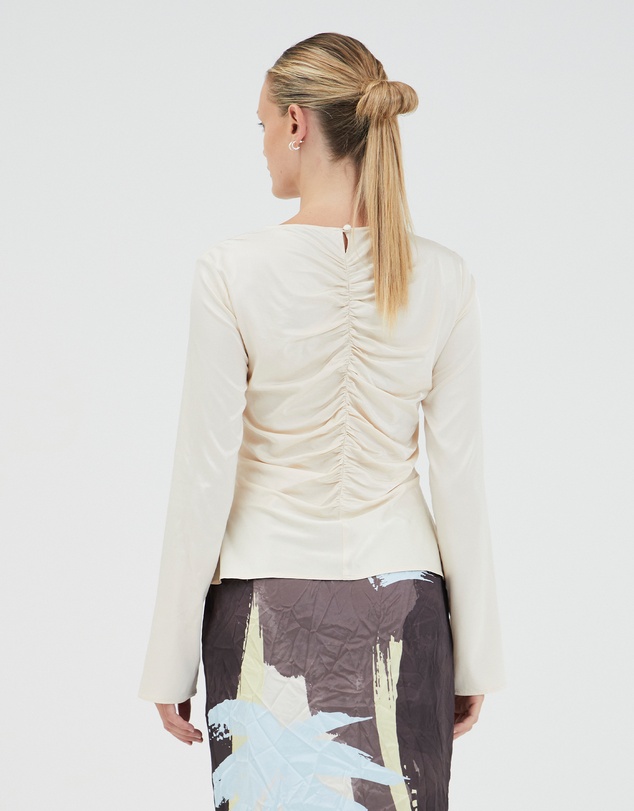 Third Form - Allure Gathered Long Sleeve Top
