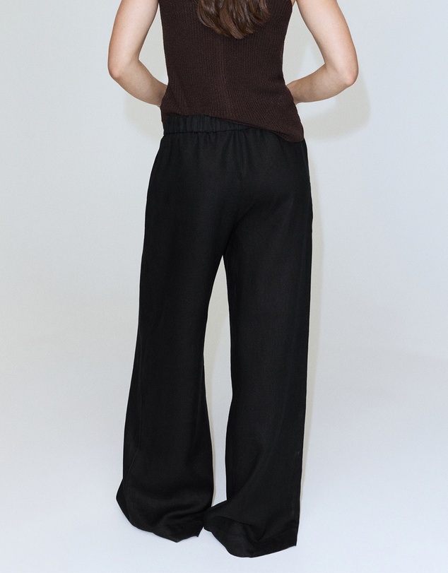 M.N.G - Linen Trousers with Buttons