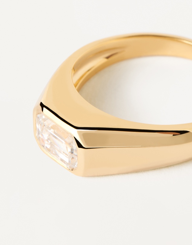 PDPAOLA - Octagon Shimmer Stamp Ring