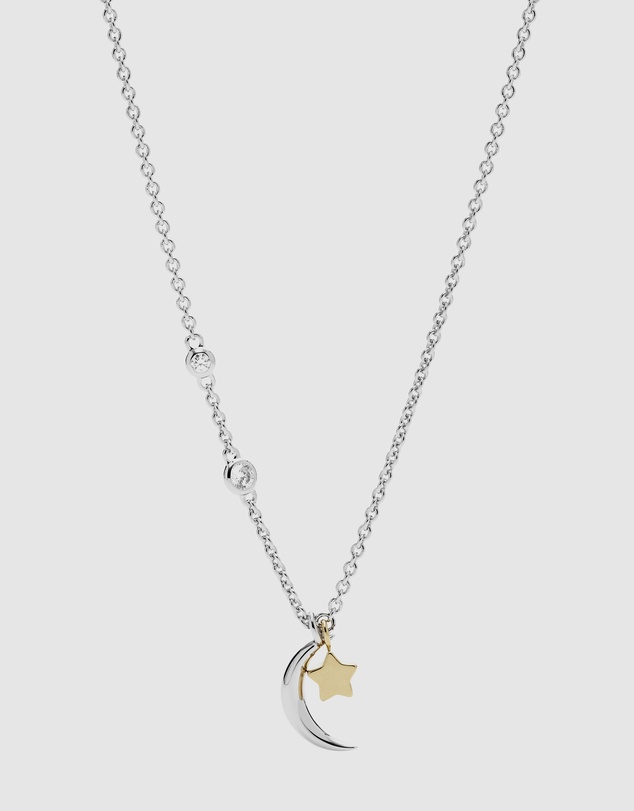 Fossil - Sterling Two Tone Necklace