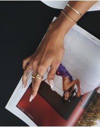 HOUSE OF SLANI - Green Meralda Gold Ring