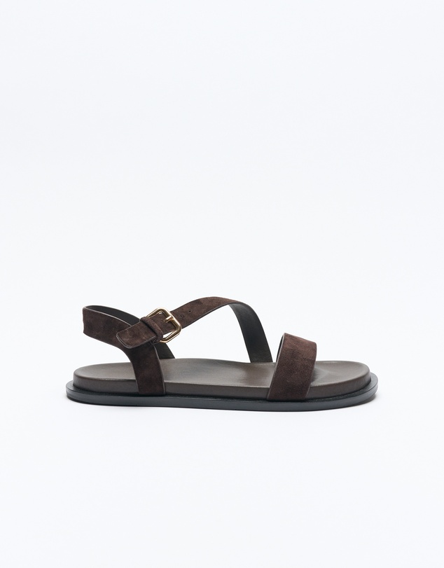 Walnut Melbourne - Henny Leather Sandal