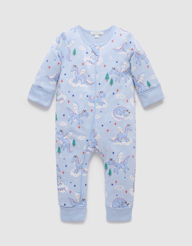 Purebaby - Thick Pyjama Sleep Growsuit -Kids-Babies