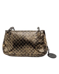 Pre-Loved by Azura Reborn - Pre-Loved Metallic Calfskin Intrecciomirage Chain Flap Crossbody
