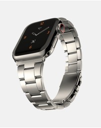 Friendie - Stainless Steel Link Bracelet Band - The Sydney - Apple Watch Compatible