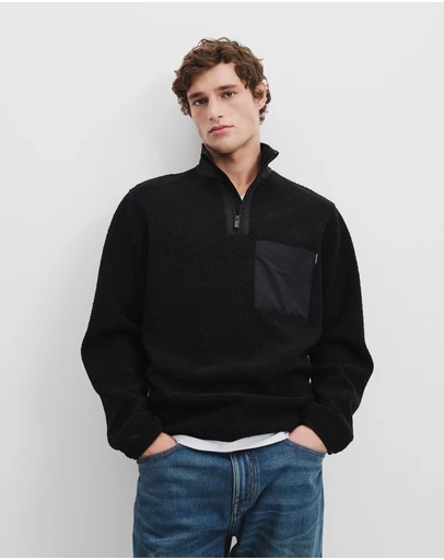 Country Road - Polyester Half Zip Sweat