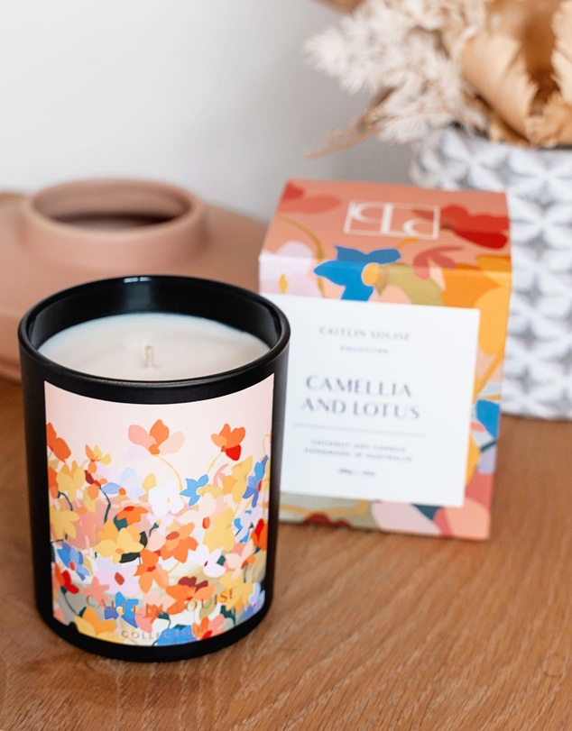 Caitlin Louise Collection - Camellia and Lotus Scented Artist Candle