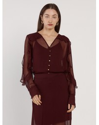 Fate + Becker - Odette Ruffle Blouse
