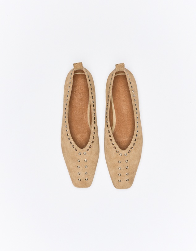 Goldie The Label - Chiara Leather Ballet