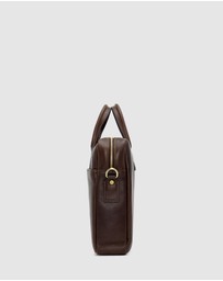 Republic of Florence - The Tokyo Matt Chocolate Briefcase