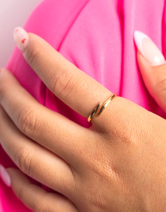 Lovisa - Gold Plated Sterling Silver Polished Band Ring