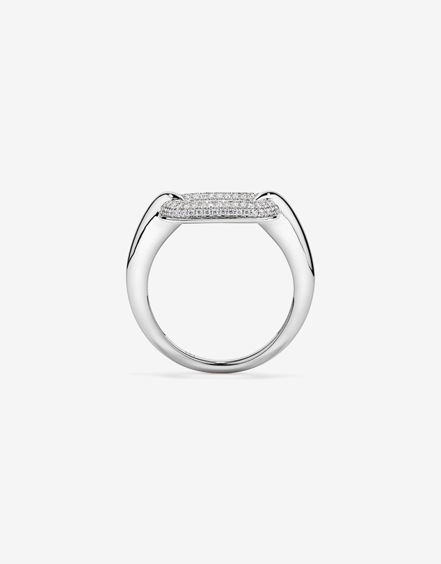 Michael Hill - Luxe Links Ring with Cubic Zirconia in Sterling Silver