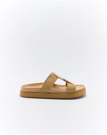 Walnut Melbourne - Micah Leather Slide