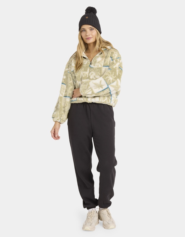 Billabong - Womens Sea Check Half Zip Fleece Jumper