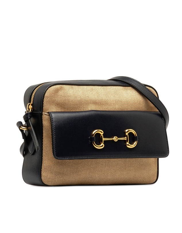 Pre-Loved by Azura Reborn - Pre-Loved Gucci Horsebit 1955 Small Crossbody Bag in BeigeEbony