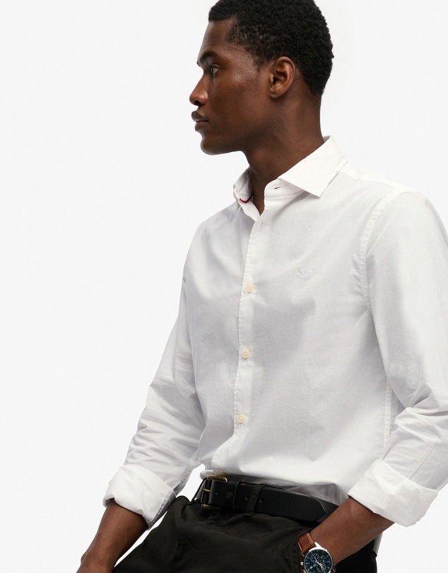 Superdry - Cut Away Poplin Long Sleeve Shirt