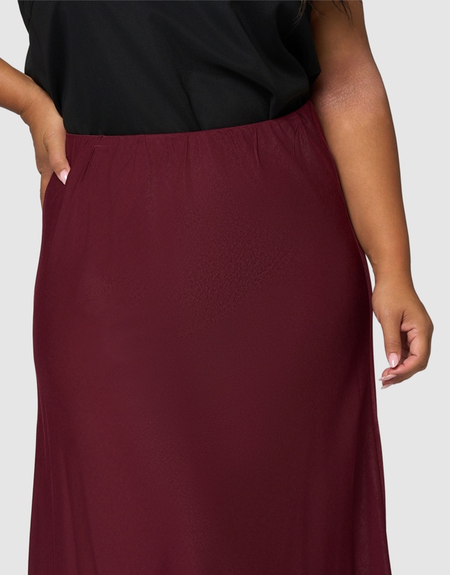 Something 4 Olivia - Luxe Satin Maxi Skirt