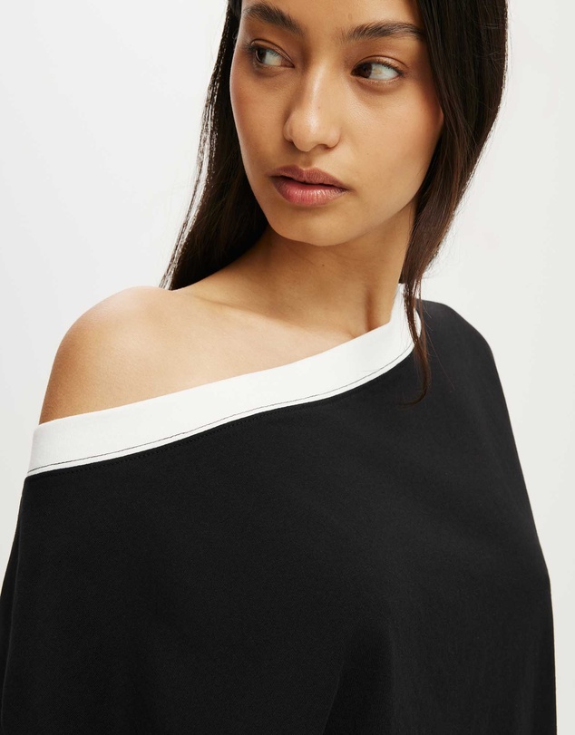 Cotton On - Boxy Off Shoulder Short Sleeve Tee