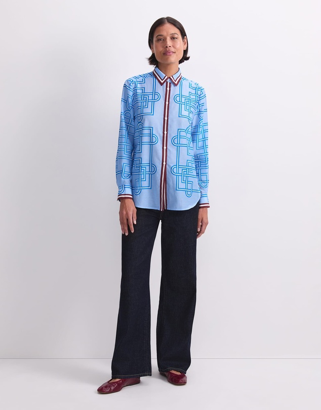Sportscraft - Rhodes Long Sleeve Cotton Silk Shirt
