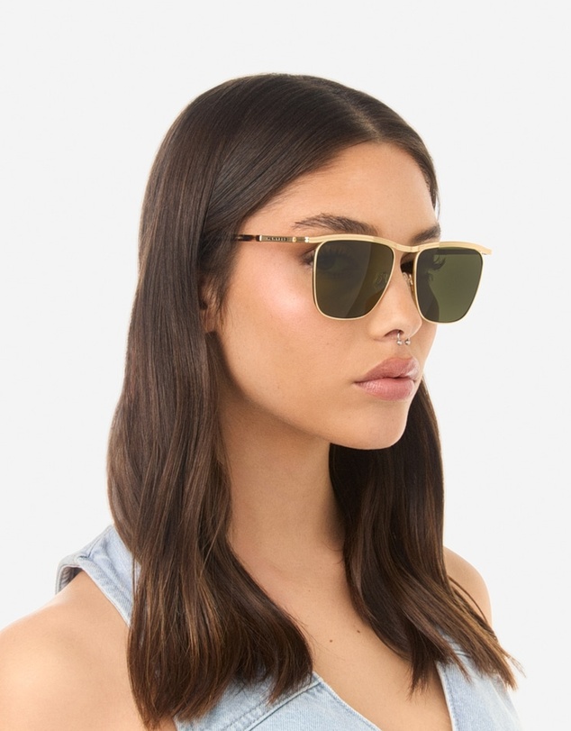 Hawkers Co - HAWKERS - Gold Juniper Green CALI Sunglasses for Men and Women UV400