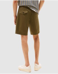 Tommy Hilfiger - Washed Twill Relaxed Cargo Shorts