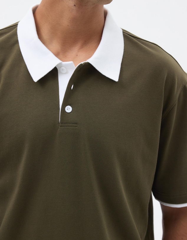 AERE - Contrast Short Sleeved Polo
