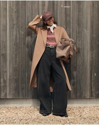 Country Road - Curved Wide Leg Jean
