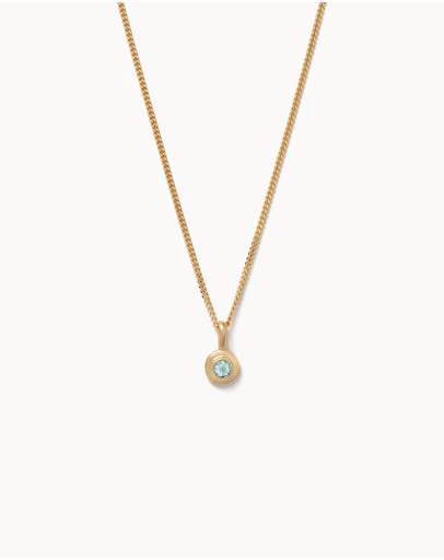 Kirstin Ash - Birthstone Necklace March Aquamarine