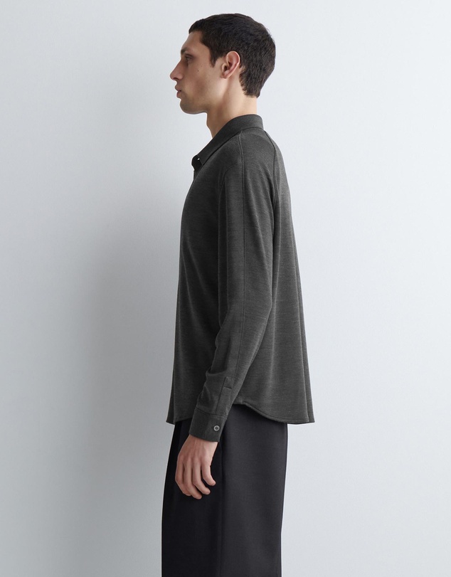 COS - Wool-Blend Jersey Shirt
