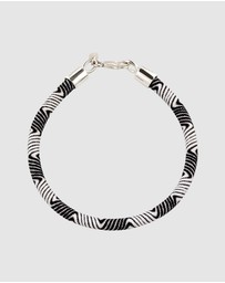 Kuzzoi - ICONIC EXCLUSIVE - Bracelet Male Nylon Sailing Rope Maritime 925 Sterling Silver