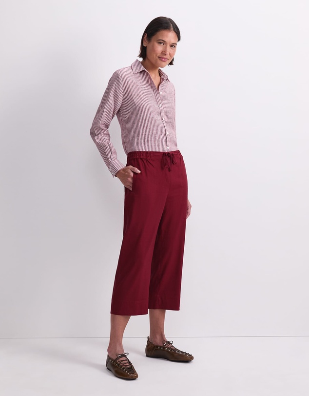 Sportscraft - Rosa Crop Linen Pant