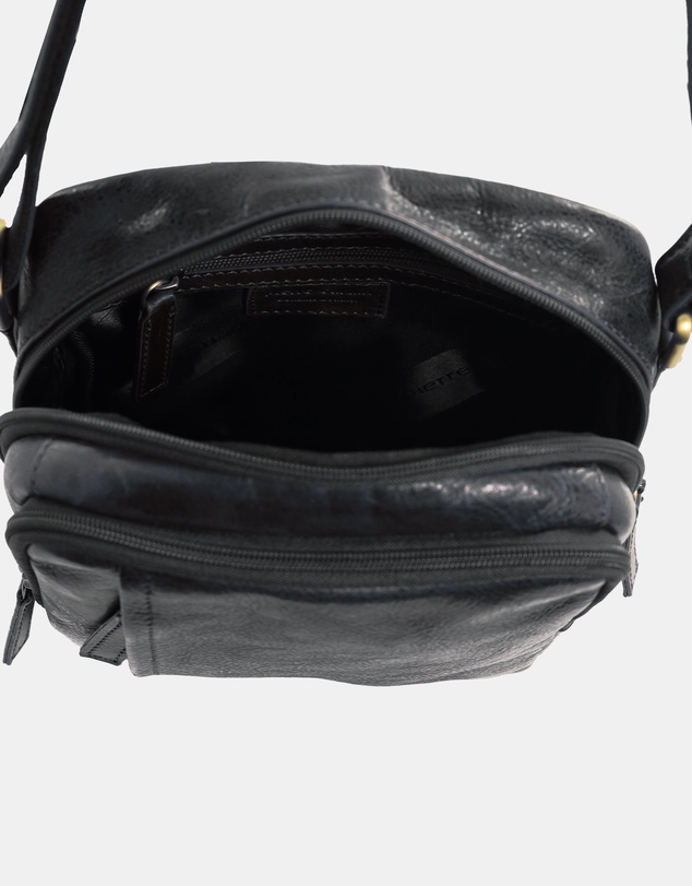 Pierre Cardin - Pierre Cardin Men's Leather Classic Crossbody Bag