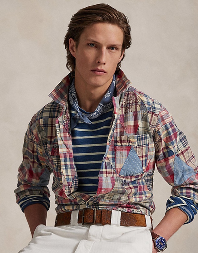 Polo Ralph Lauren - Classic Fit Patchwork Madras Camp Shirt
