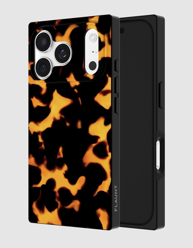 Flaunt - Flaunt Square Tortoise Print MagSafe Case for iPhone 17 Pro