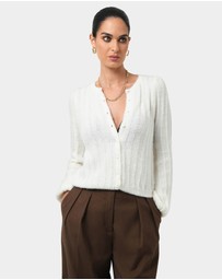 Forcast - Aura Fluffy Knit Cardigan