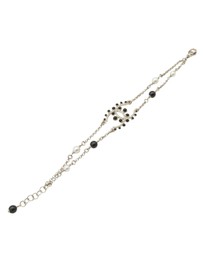 Pre-Loved by Azura Reborn - Pre-Loved Gold Plated CC Faux Pearl Rhinestones Bracelet