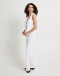 Subtitled - Libby Tie Front Knit Top