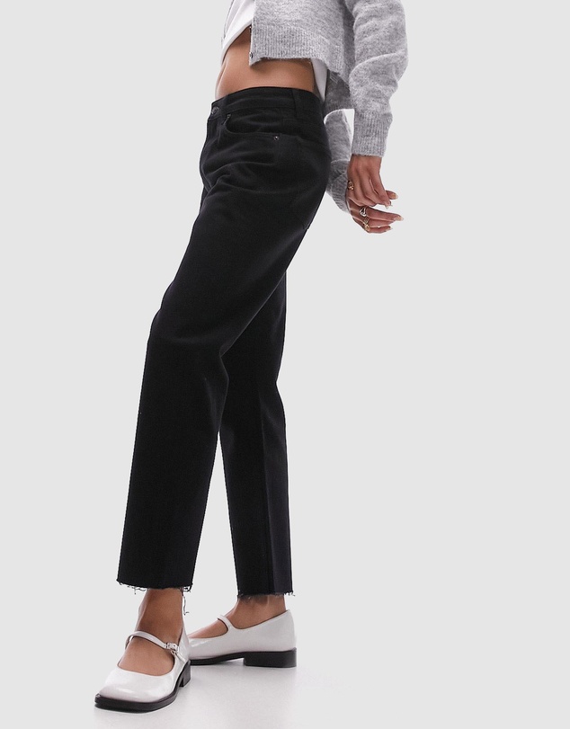 TOPSHOP - Mid Rise Straight Jeans