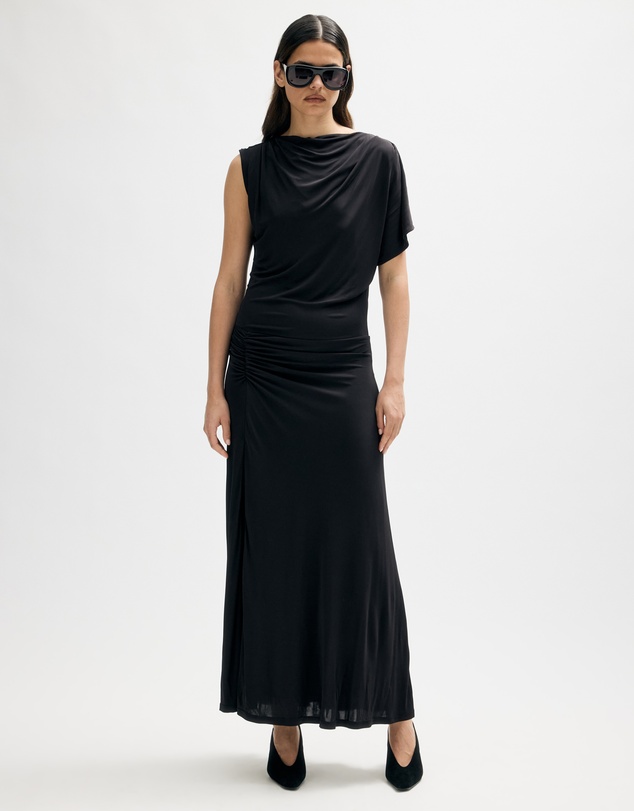 Minima Esenciales - Alba Draped Jersey Maxi Dress