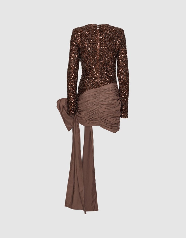 ROTATE - Sequins Bow Mini Dress
