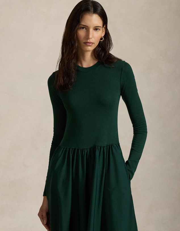 Polo Ralph Lauren - Cotton Long-Sleeve Dress - ICONIC EXCLUSIVE
