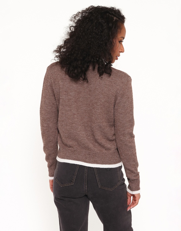 Petal & Pup - Greta Knit Cardigan - Brown