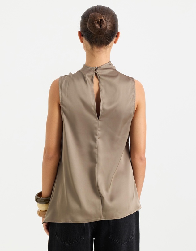 Calli - Ella Draped Satin Top