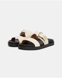 Tommy Hilfiger - Leather Sporty Mules - Women's