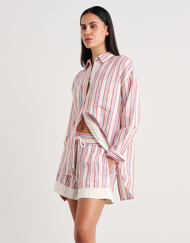Jag - Winona Stripe Shirt - ICONIC EXCLUSIVE
