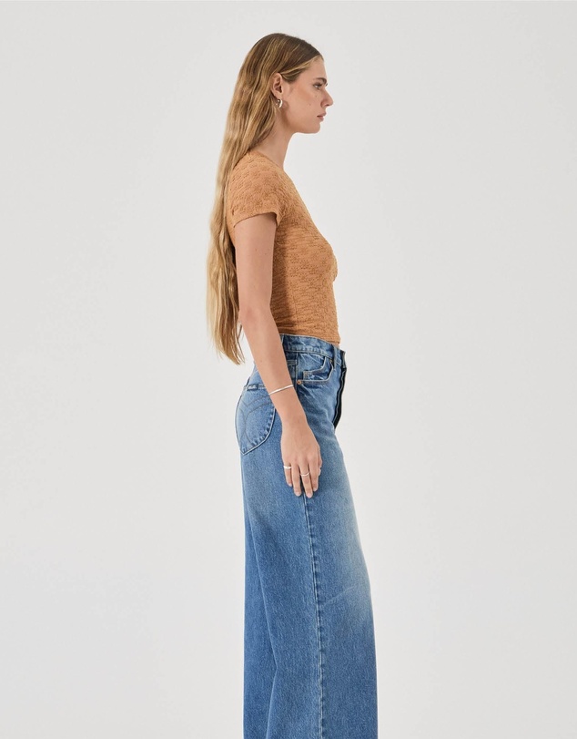Rolla's - Daisy Lace Tee - Caramel