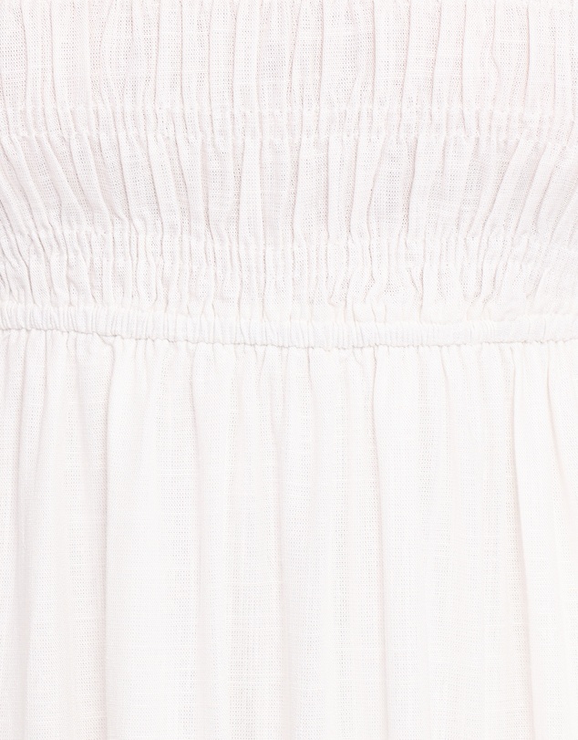 Petal & Pup - Emari Puff Sleeve Mini Dress - White