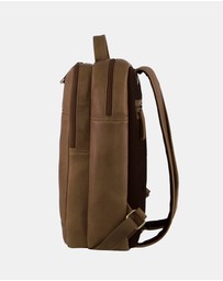 Pierre Cardin - Pierre Cardin Leather Business/Laptop Backpack